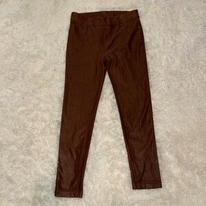 Brown Suede Leggings